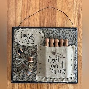 Distressed Laundry Room Sign Farmhouse Style
